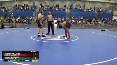 285 lbs Round 4 (4 Team) - Austin Williams, Christian Brothers vs Denny Ramirez, Gilmer County