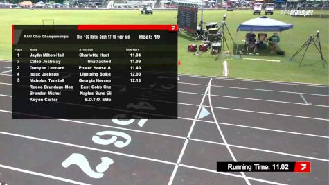 Youth Boys' 100m, Prelims 20 - Age 17-18