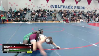 138 lbs Cons. Semi - Joshus Matundura, Tumwater vs Beau Guyette, W. F. West