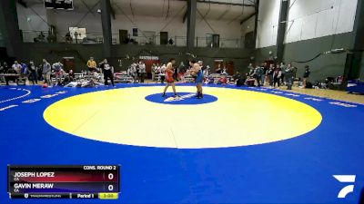 150 lbs Cons. Round 2 - Joseph Lopez, CA vs Gavin Meraw, CA