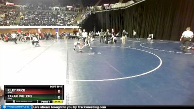 92 lbs Cons. Semi - Zakari Willems, Iowa vs Riley Price, Iowa