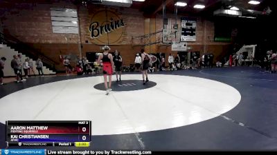 120 lbs Cons. Round 1 - Aaron Matthew, Fighting Squirrels vs Kai Christiansen, AFWC