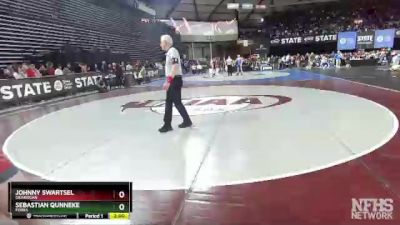 1B/2B 195 Quarterfinal - Johnny Swartsel, Okanogan vs Sebastian Qunneke, Forks