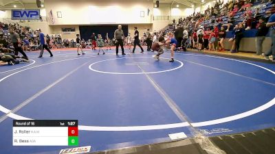 73 lbs Round Of 16 - Jaxon Roller, R.A.W. vs Ryker Bess, Ada Youth Wrestling