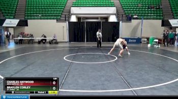 128 lbs Finals (2 Team) - Charles Haywood, New Hope HS vs Braylen Corley, St James