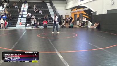 10U-1 lbs Round 2 - Braden D. Miller, Denver Wrestling Club vs Sawyer Phillips, Immortal Athletics WC