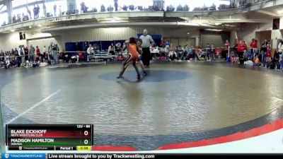 86 lbs Cons. Round 2 - Blake Eickhoff, Reitz Wrestling Club vs Madison Hamilton, Indiana