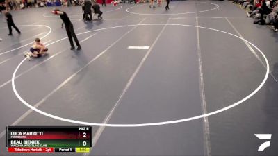 82 lbs Cons. Round 5 - Beau Bieniek, Waconia Wrestling Club vs Luca Mariotti, Minnesota