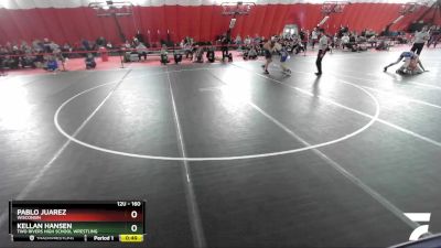 160 lbs Round 3 - Pablo Juarez, Wisconsin vs Kellan Hansen, Two Rivers High School Wrestling