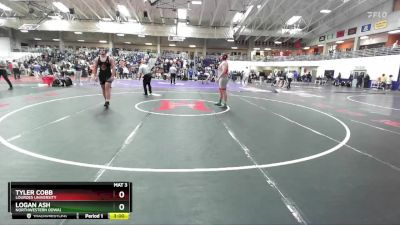 285 lbs Cons. Round 2 - Tyler Cobb, Lourdes University vs Logan Ash, Northwestern (Iowa)