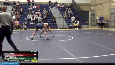 157 lbs Semifinal - Jett Nelson, Southwestern Oregon Community College vs Paul Ortiz, Clackamas Community College