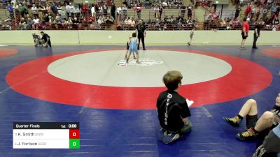 52 lbs Quarterfinal - Kaden Smith, Georgia vs John Luke Fortson, Georgia