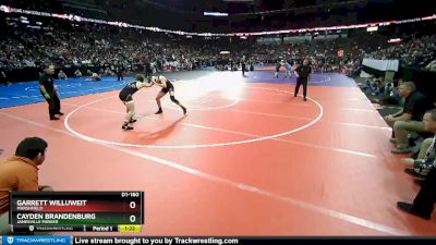 D1-160 lbs Semifinal - Garrett Willuweit, Marshfield vs Cayden Brandenburg, Janesville Parker