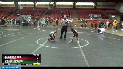 40 lbs Round 2 - Brendon Ralston, Barnesville Shamrocks vs Jaxon Kirchner, WF Of Cleveland