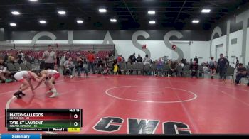 85 lbs Round 3 (8 Team) - Mateo Gallegos, M2 RED (PA) vs Tate St Laurent, Indiana Outlaws