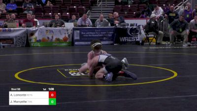 107 lbs Round Of 16 - Angelo Lomonte, Reynolds vs Jordan Manyette, Trinity (3)