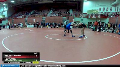 117 lbs Semifinal - Mia Yazdzik, Region Wrestling Academy vs Hailey Korporal, Eastbrook