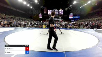 120 lbs Rnd Of 128 - Kaiden Barker, Ohio vs Maximus Hay, Wisconsin