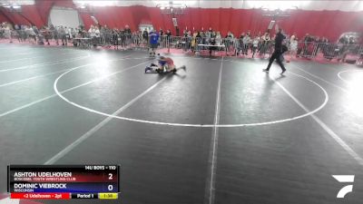 110 lbs Cons. Round 3 - Ashton Udelhoven, Boscobel Youth Wrestling Club vs Dominic Viebrock, Wisconsin