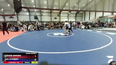 175 lbs Champ. Round 2 - Stryker Simmons, WA vs Tate Cuthbert, ID