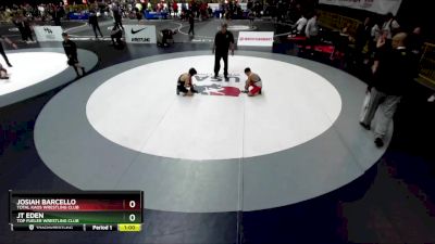 86 lbs Cons. Round 4 - Jt Eden, Top Fueler Wrestling Club vs Josiah Barcello, Total Kaos Wrestling Club