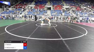 126 lbs Cons 32 #1 - Emmett Nelson, Illinois vs Kieron McCormack, Georgia