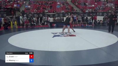 80 kg Quarters - Liam Crook, Kaukauna High School Wrestling vs Jimmy Mastny, Relentless Training Center