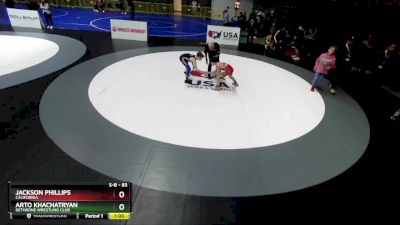 83 lbs Cons. Round 4 - Jackson Phillips, California vs Arto Khachatryan, Dethrone Wrestling Club