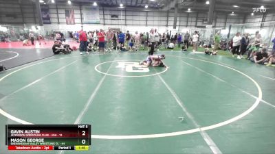 106 lbs Champ. Round 2 - Gavin Austin, Jefferson Wrestling Club - USA vs Mason George, Shenandoah Valley Wrestling Cl