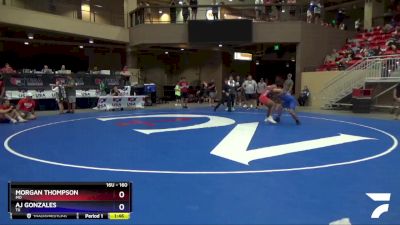 160 lbs Cons. Round 2 - Morgan Thompson, MO vs Aj Gonzales, TX