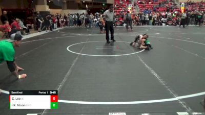 46 lbs Semifinal - Raylan Mixon, Derby Wrestling Club vs Corbin Lee, Duran Elite