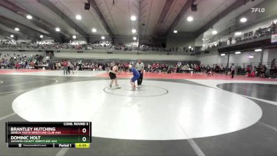 140 lbs Cons. Round 3 - Dominic Holt, Jackson County Wrestling-AAA vs Brantley Hutching, Seneca Youth Wrestling Club-AAA