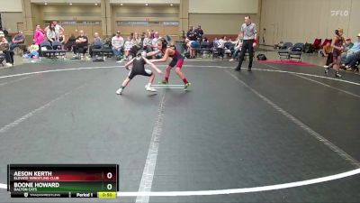 68 lbs Semifinal - Boone Howard, Dalton Cats vs Aeson Kerth, Elevate Wrestling Club