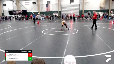 61 lbs Semifinal - Angelo Martinez, Nebraska Wrestling Academy vs Levi Jackson, Unattached