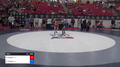 60 kg Rnd Of 32 - Ryder Smith, NMU-National Training Center vs Zachary Evans, Rise RTC