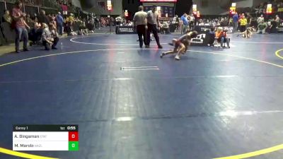 74 lbs Consy 1 - Aiden Bingaman, State College vs Max Marolo, Hazleton