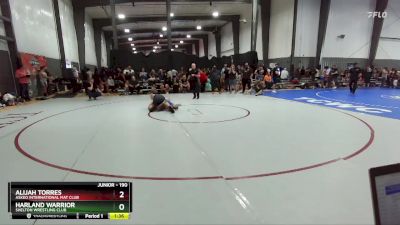 190 lbs Quarterfinal - Harland Warrior, Shelton Wrestling Club vs Alijah Torres, Askeo International Mat Club