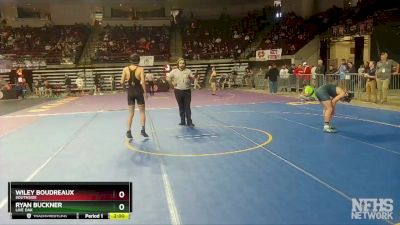 D 1 138 lbs Champ. Round 1 - Wiley Boudreaux, Southside vs Ryan Buckner, Live Oak