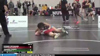 109 lbs Semis & Wb - Samara Chavez, King University vs Sydney Petzinger, North Central College