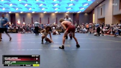 130 lbs Semifinal - Kyler Lester, Lions Wrestling Academy vs Avery Lane, Alpha Elite