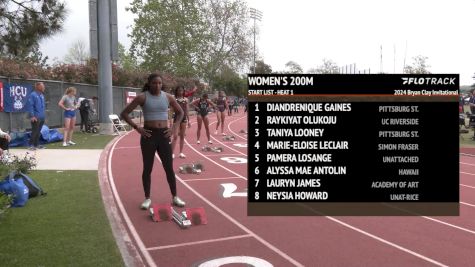 Women's 200m Open, Finals 1