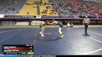 149 lbs Semifinal - Drayden Morton, Unattatched vs Drew Roberts, Minnesota