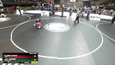 75 lbs Quarterfinal - Claire Chang, LAWC vs Amy Mendez, California