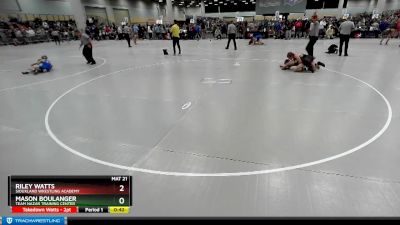 130 lbs Champ. Round 1 - Mason Boulanger, Team Nazar Training Center vs Riley Watts, Siouxland Wrestling Academy