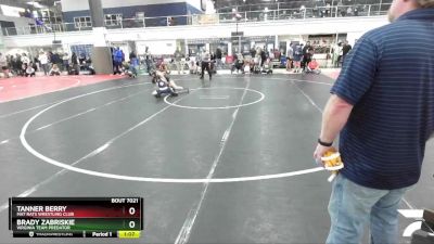 97 lbs Quarterfinal - Brady Zabriskie, Virginia Team Predator vs Tanner Berry, Mat Rats Wrestling Club