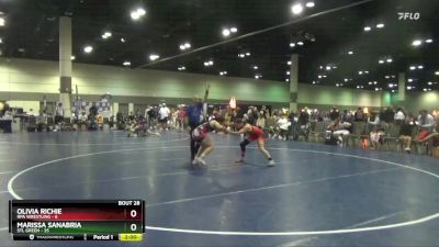 135 lbs Round 4 (16 Team) - Marissa Sanabria, STL Green vs Olivia Richie, RPA Wrestling