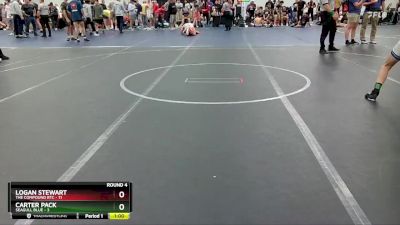 120 lbs Round 4 (8 Team) - Logan Stewart, The Compound RTC vs Carter Pack, Seagull Blue