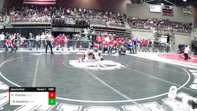 1A 113 lbs Quarterfinal - Brex Goodrich, Altamont vs Peyton Thomas, Milford