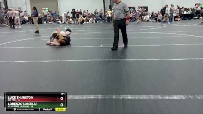 144 lbs Round 4 (8 Team) - Luke Thurston, Sly Fox vs Lorenzo Lanzilli, U2 Upstate Uprising