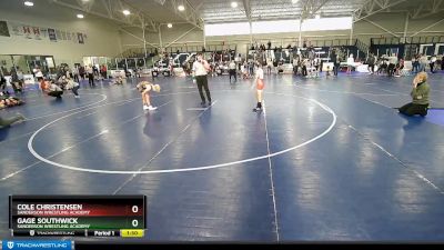 88 lbs Round 2 - Cole Christensen, Sanderson Wrestling Academy vs Gage Southwick, Sanderson Wrestling Academy